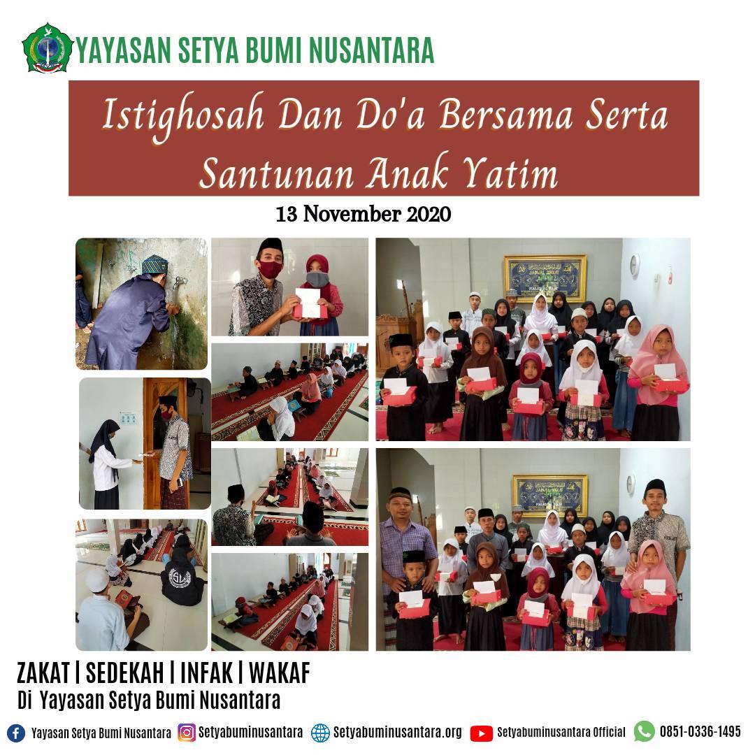 Istighosah, Doa Bersama & Santunan Yatim 13 November 2020