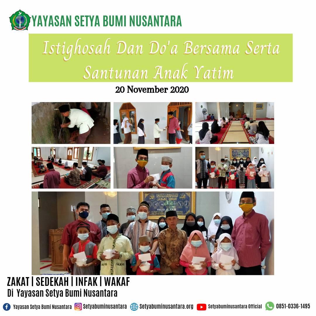 Istighosah, Doa Bersama & Santunan Yatim 20 November 2020