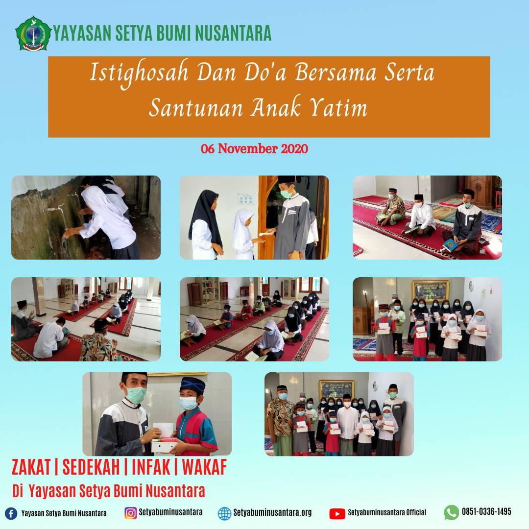 Istighosah, Doa Bersama & Santunan Yatim 6 November 2020