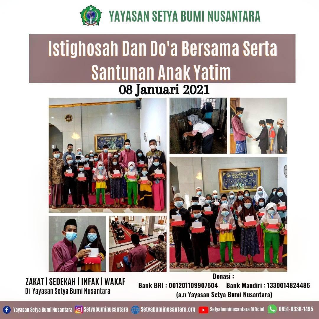 Istighosah, Doa Bersama & Santunan Yatim 8 Januari 2021