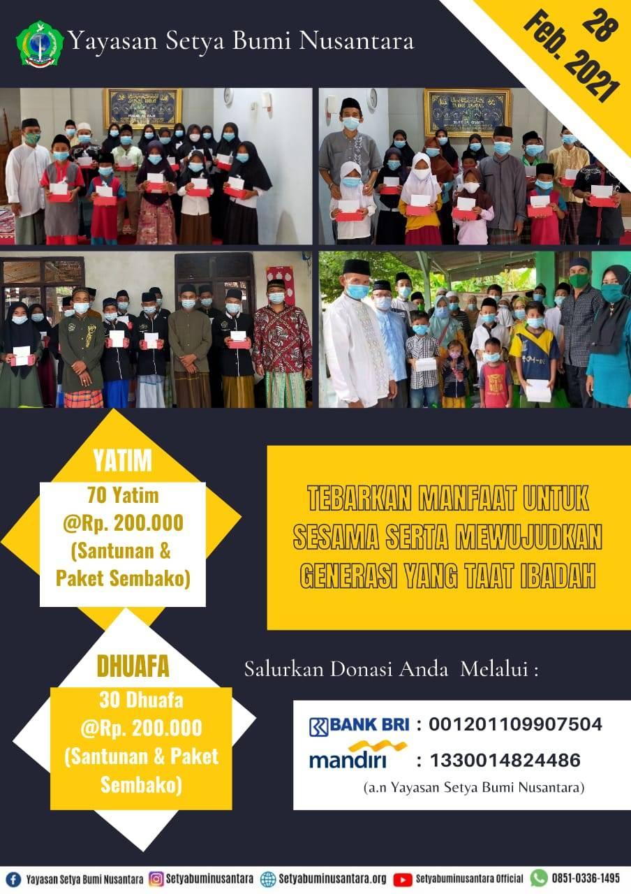 Agenda Santunan Yatim dan Dhuafa