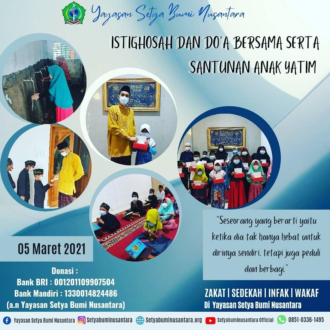 Istighosah, Doa Bersama & Santunan Anak Yatim 5 Maret 2021