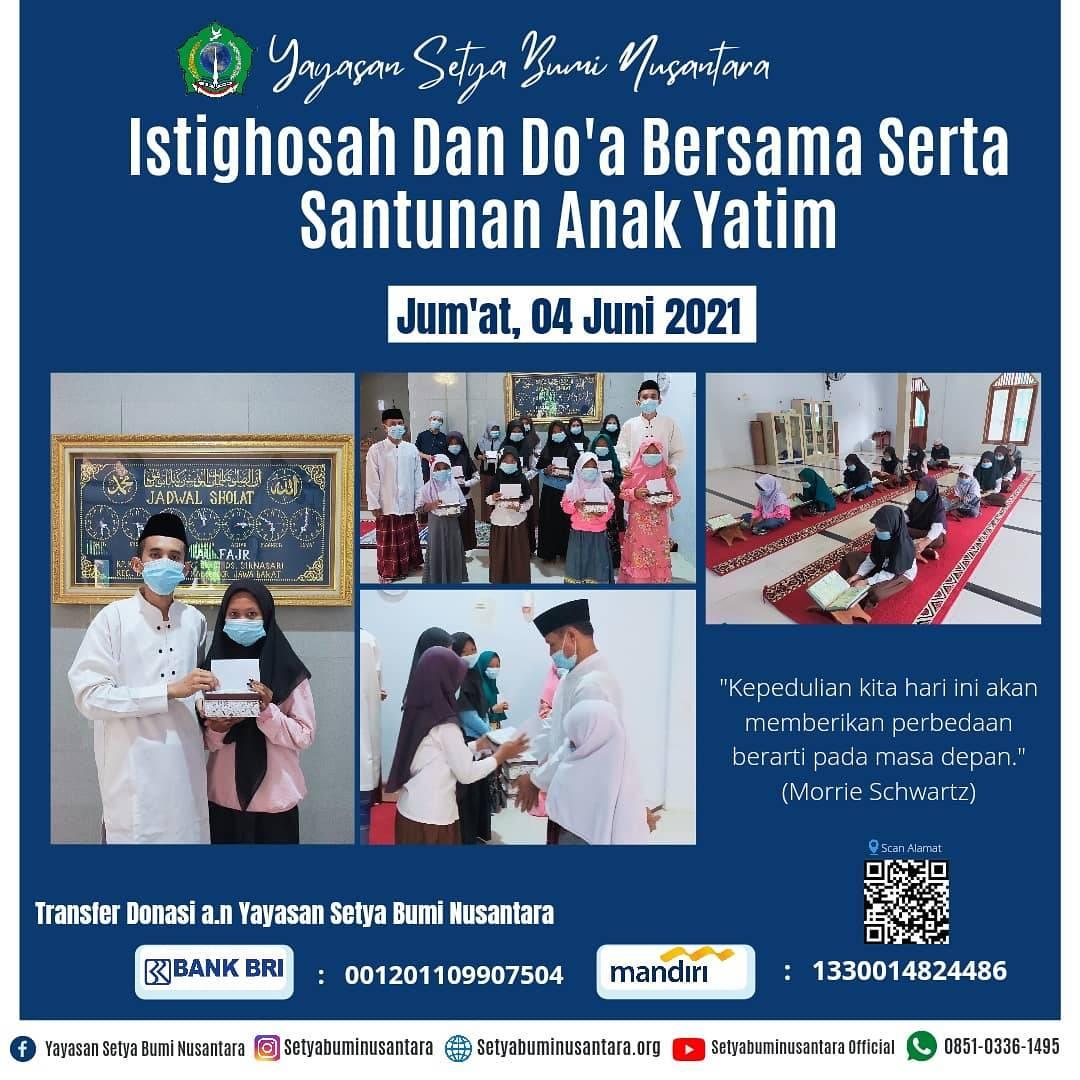 Istighosah, Doa Bersama & Santunan Anak Yatim 4 Juni 2021