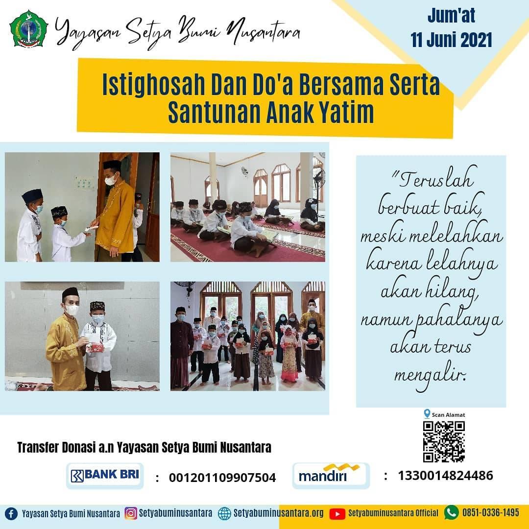 Istighosah, Doa Bersama & Santunan Anak Yatim 11 Juni 2021