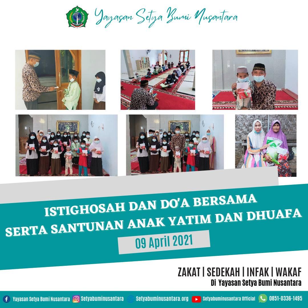Istighosah, Doa Bersama & Santunan Anak Yatim 9 April 2021