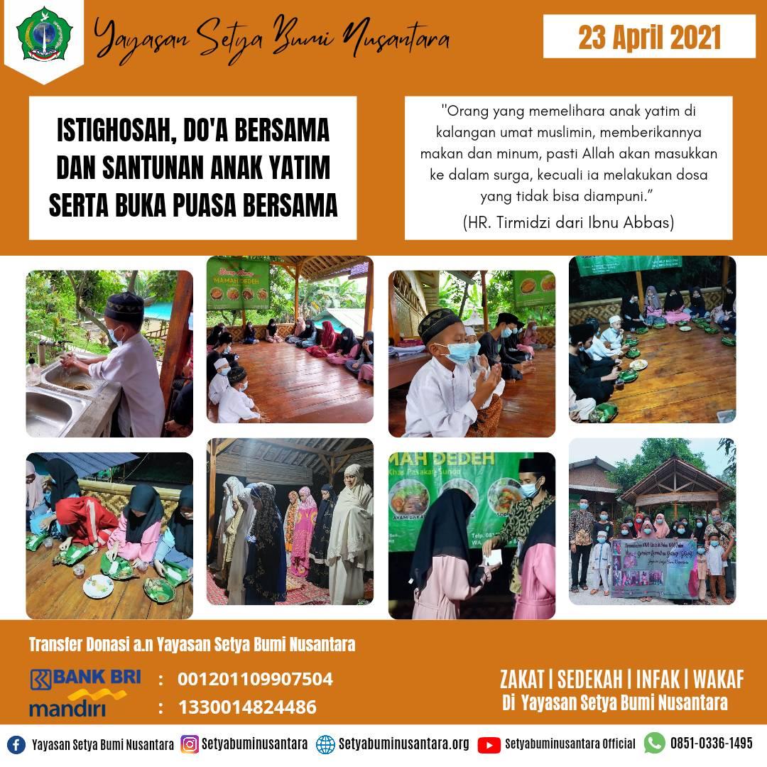 Istighosah, Do’a Bersama & Santunan Anak Yatim Serta Buka Puasa Bersama
