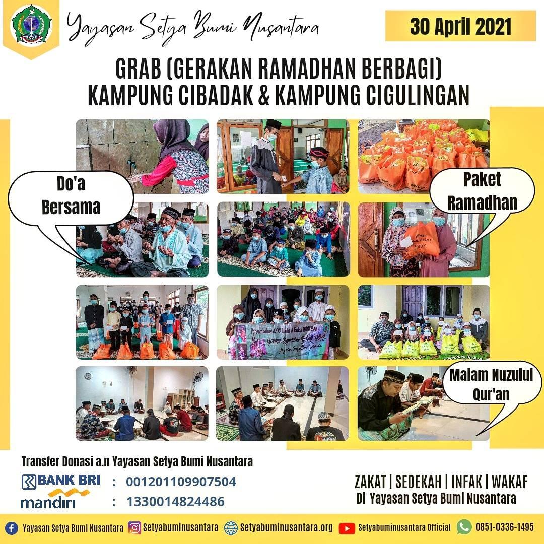 Gerakan Ramadan Berbagi (GRAB) Kp. Cibadak & Kp. Cigulingan