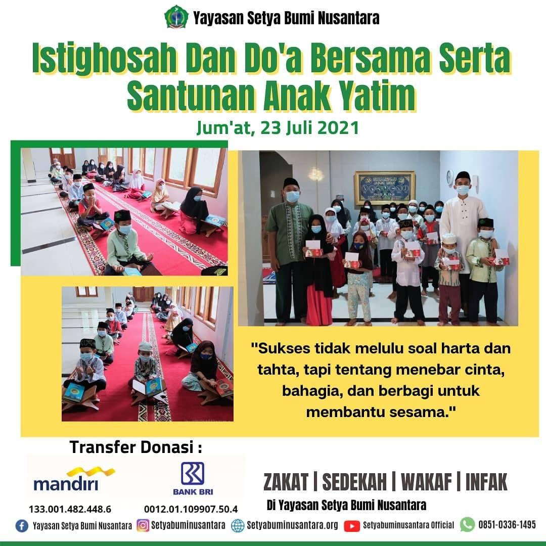 Istighosah, Doa Bersama & Santunan Anak Yatim 23 Juli 2021