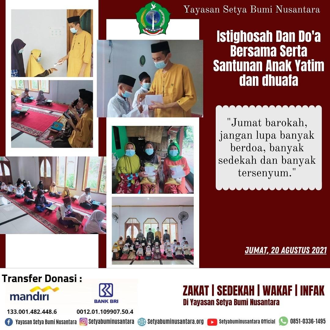 Istighosah, Doa Bersama & Santunan Anak Yatim 20 Agustus 2021