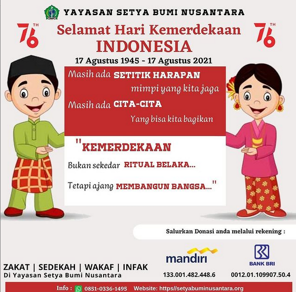 Selamat Hari Kemerdekaan Indonesia Ke-76