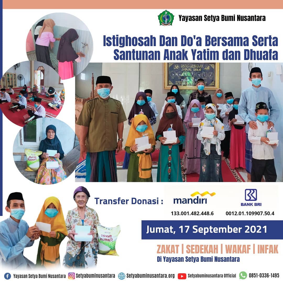 Istighosah, Doa Bersama & Santunan Anak Yatim 17 September 2021