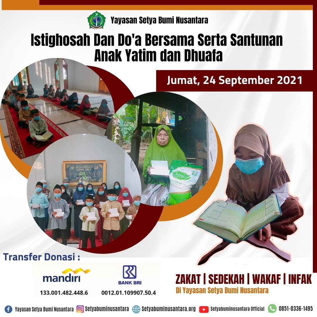 Istighosah, Doa Bersama & Santunan Anak Yatim 24 September 2021
