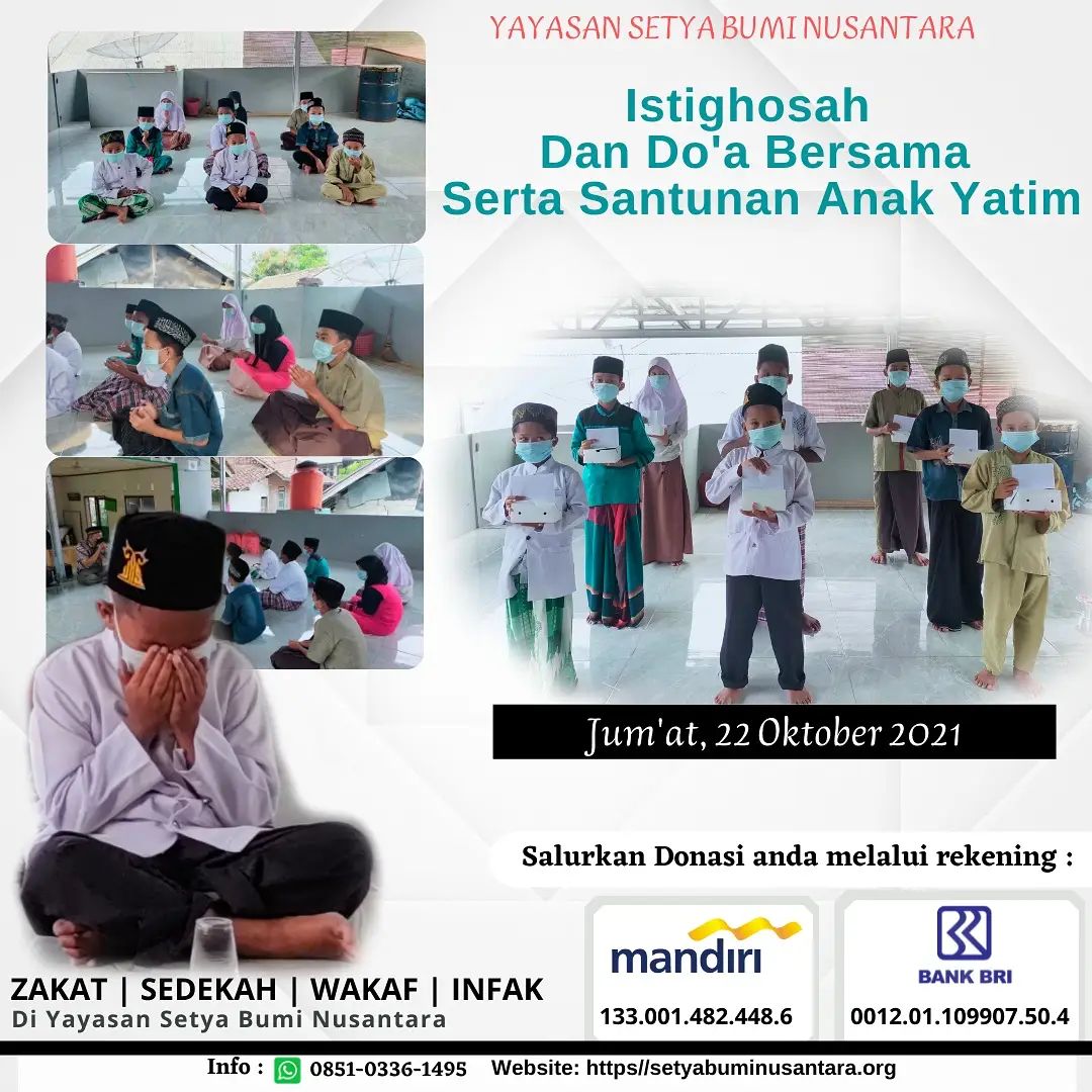 Istighosah, Doa Bersama & Santunan Anak Yatim 22 Oktober 2021