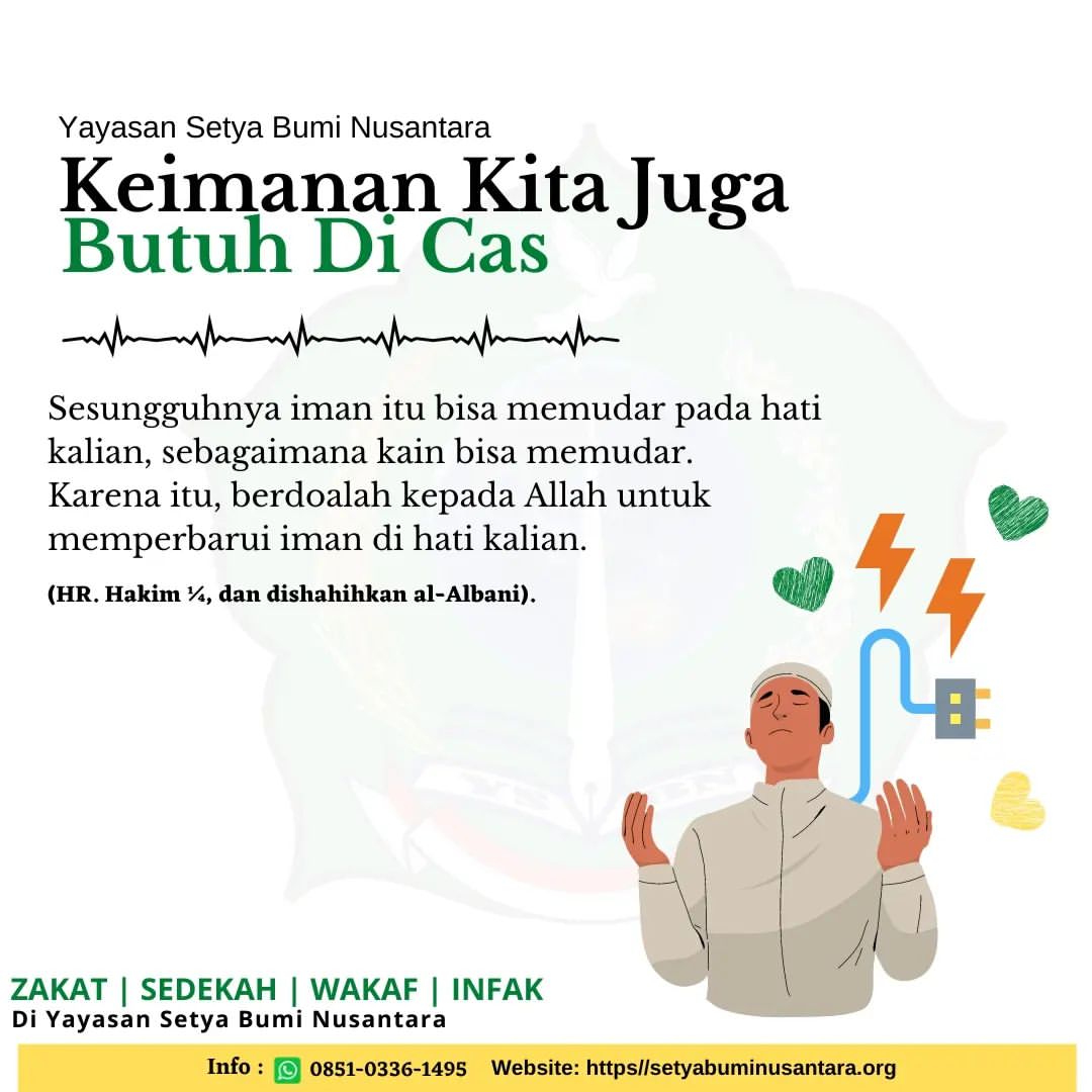 Keimanan Kita Juga Butuh Dicas