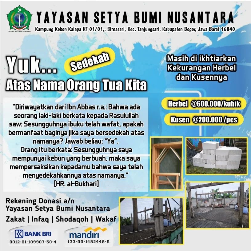 Yuk! Sedekah Atas Nama Orang Tua Kita