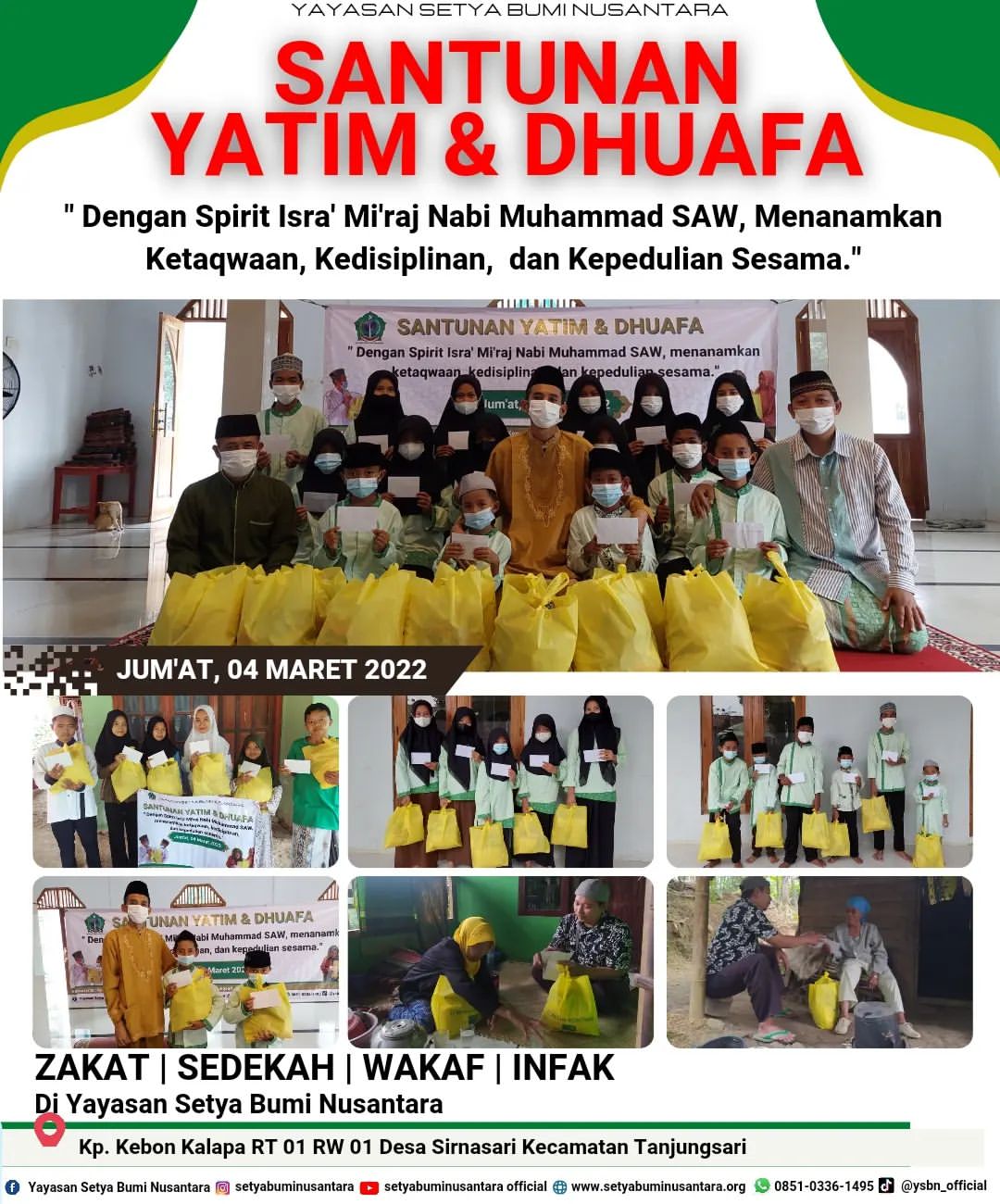 Santunan Yatim & Dhuafa 4 Maret 2022