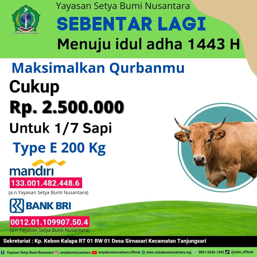 Sebentar Lagi Menuju Idul Adha 1443 H