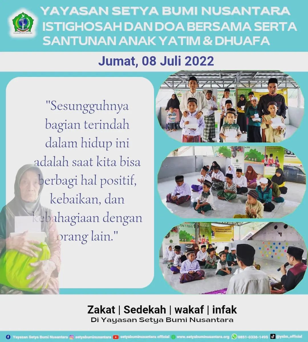 Istighosah dan Doa Bersama Serta Santunan Anak Yatim dan Dhuafa