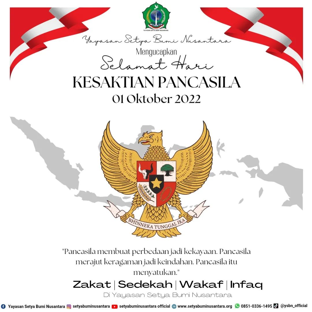Selamat Hari Kesaktian Pancasila 1 Oktober 2022