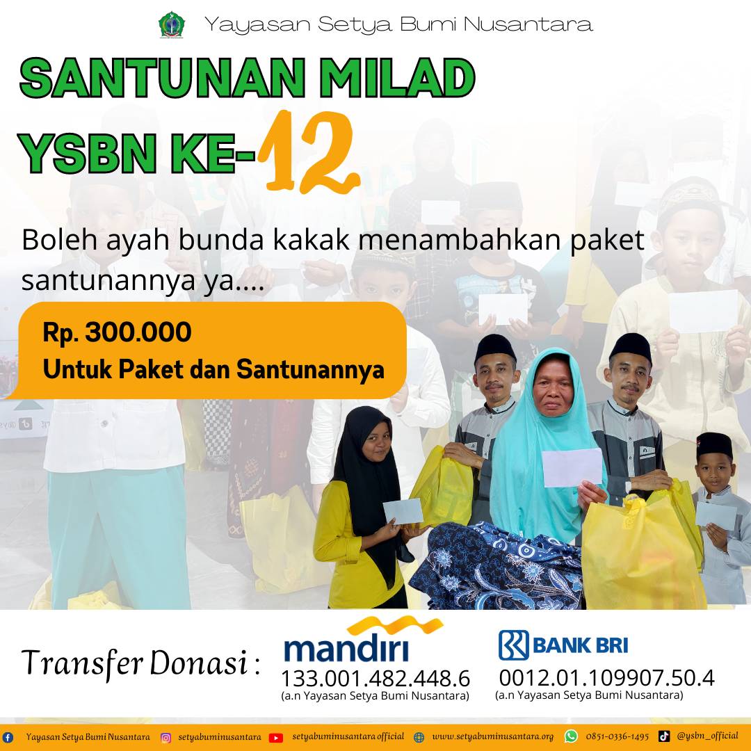 Santunan Milad YSBN Ke-12