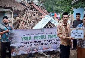 Distribusi Bantuan Untuk Warga Cianjur