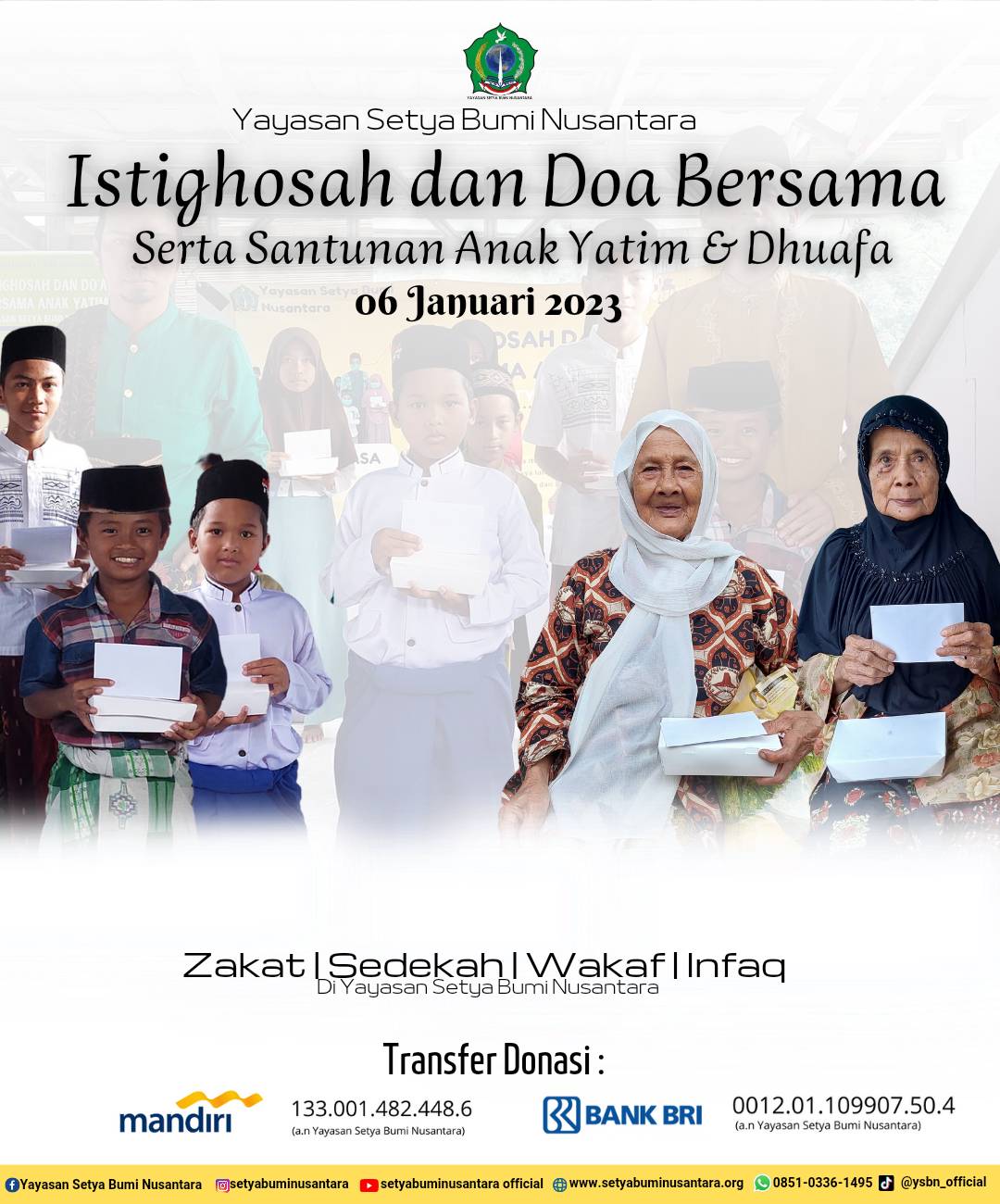 Istighosah dan Doa Bersama Serta Santunan Anak Yatim dan Dhuafa