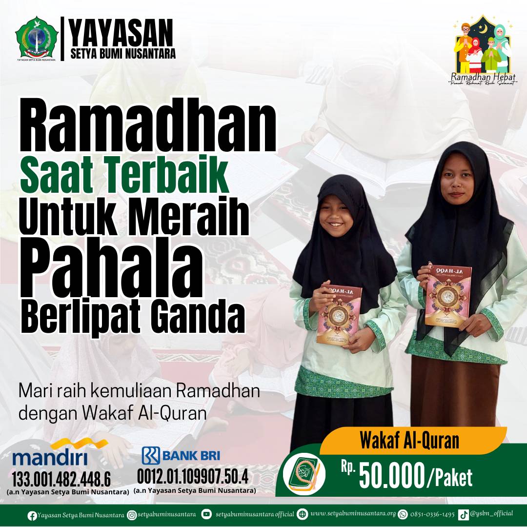 Wakaf Al-Qur’an di Bulan Ramadhan