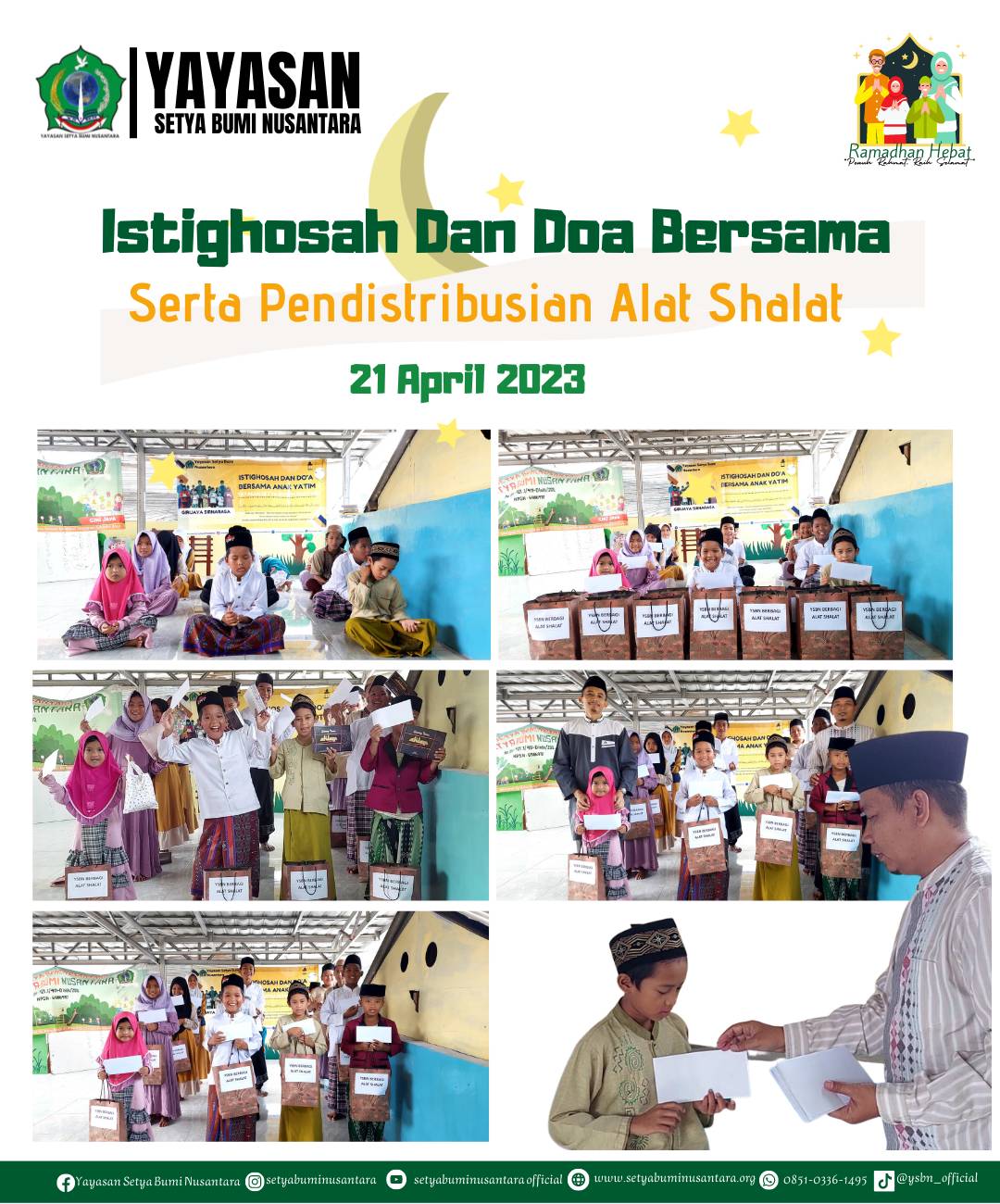 Istighosah dan Doa Bersama Serta Pendistribusian Alat Shalat