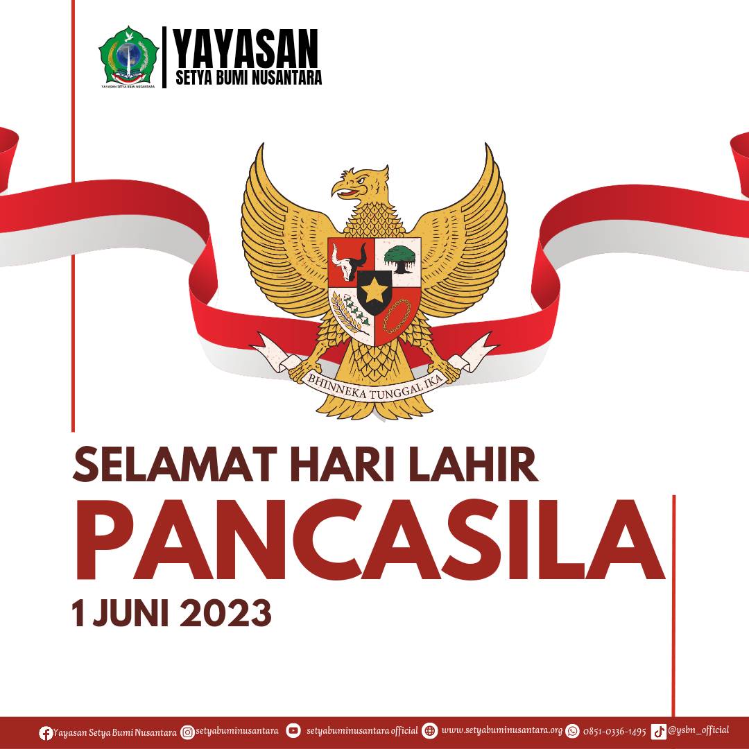 Selamat Hari Lahir Pancasila | 1 Juni 2023