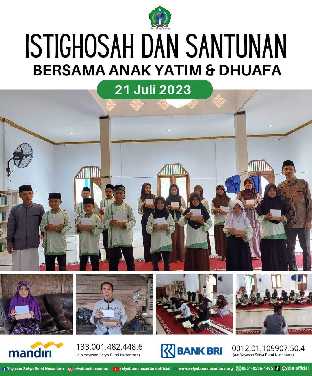 Istighosah & Santunan Bersama Anak Yatim & Dhuafa