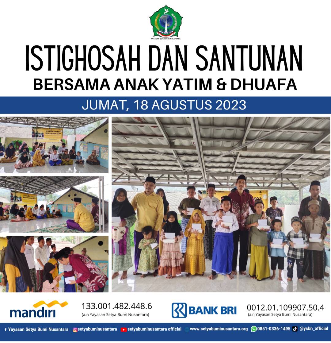 Istighosah dan Santunan Bersama Anak Yatim dan Dhuafa | 18 Agustus 2023