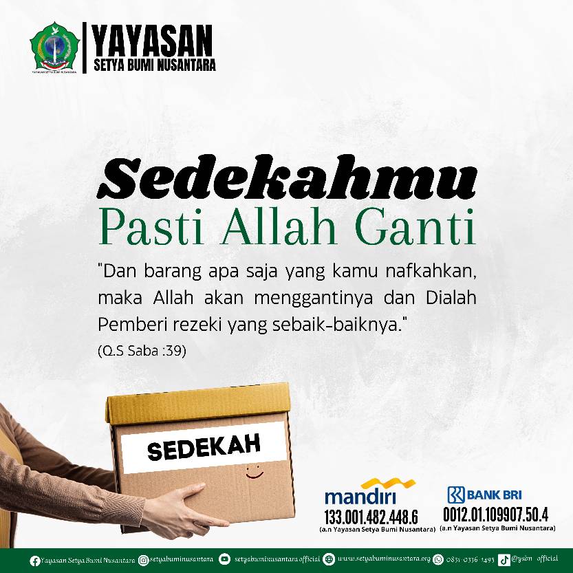 Sedekahmu Pasti Allah Ganti
