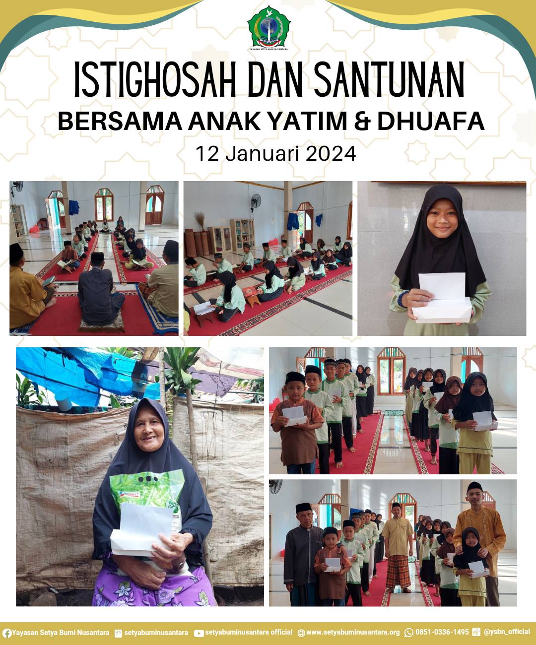 Istighosah dan Santunan Bersama Anak Yatim dan Dhuafa | 12 Januari 2024