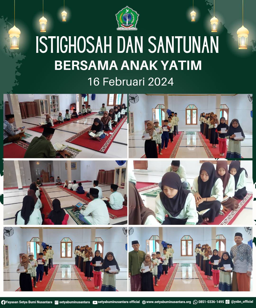 Istighosah dan Santunan Bersama Anak Yatim | 16 Februari 2024