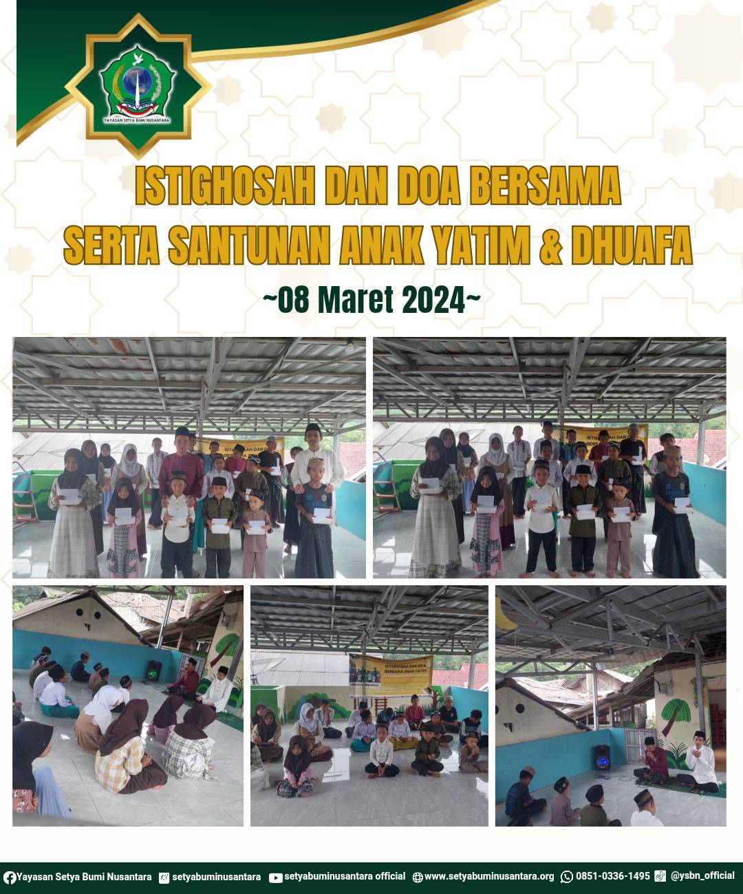 Istighosah dan Doa Bersama Serta Santunan Anak Yatim dan Dhuafa | 8 Maret 2024