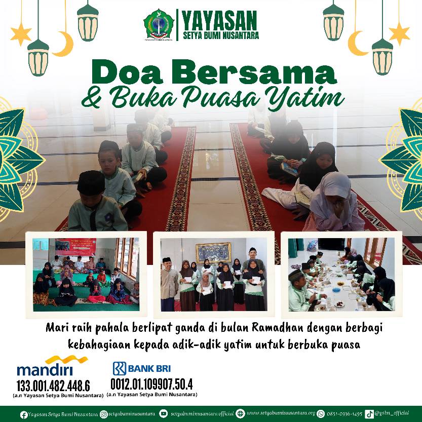 Doa Bersama dan Buka Puasa Yatim