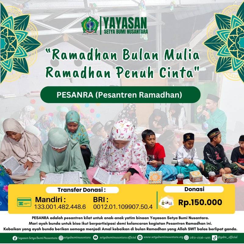 Ramadhan Bulan Mulia Ramadhan Penuh Cinta | PESANRA