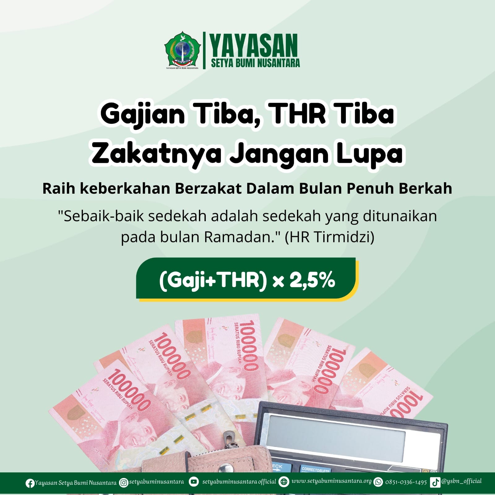 Gajian Tiba, THR Tiba, Zakatnya Jangan Lupa