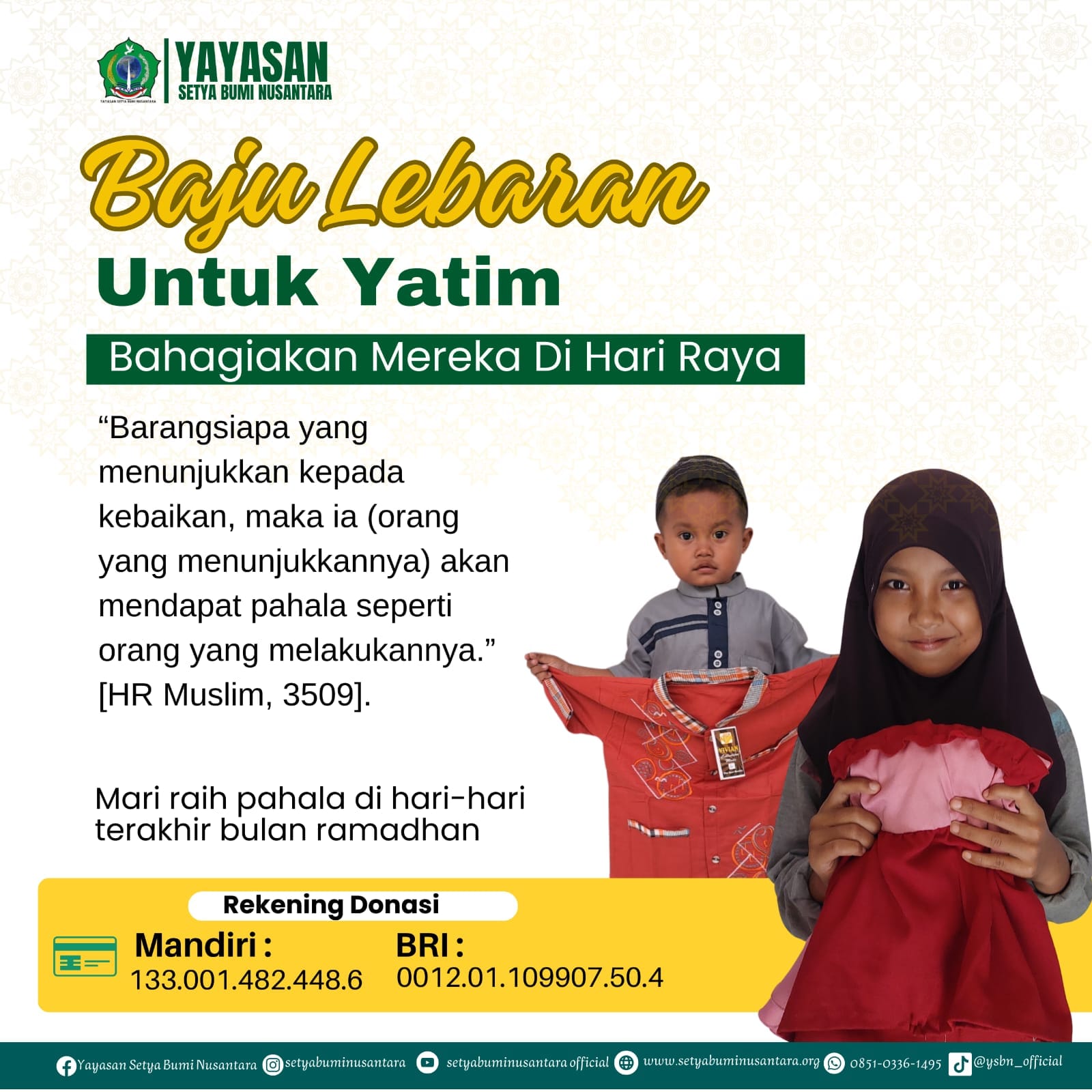 Baju Lebaran Untuk Yatim | Bahagiakan Mereka di Hari Raya