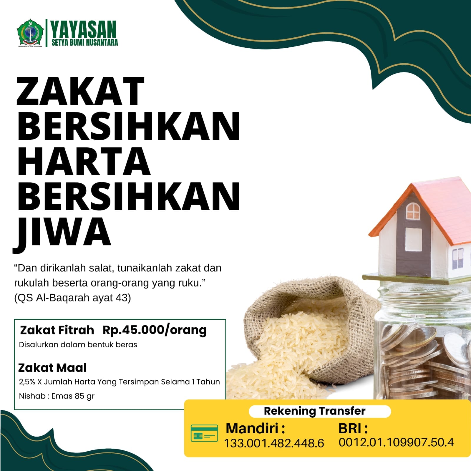 Zakat Bersihkan Harta, Bersihkan Jiwa