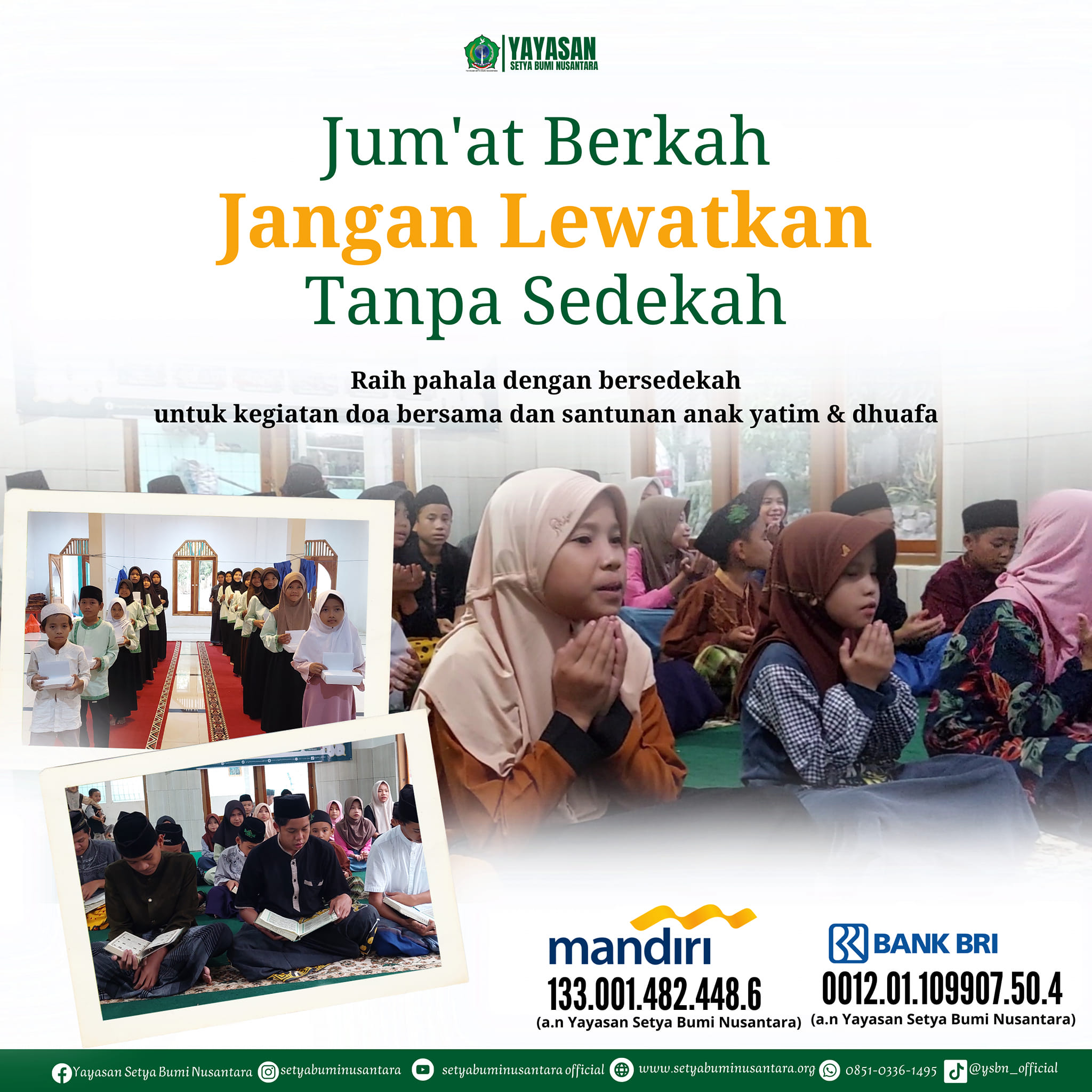 Jum’at Berkah Jangan Lewatkan Tanpa Sedekah