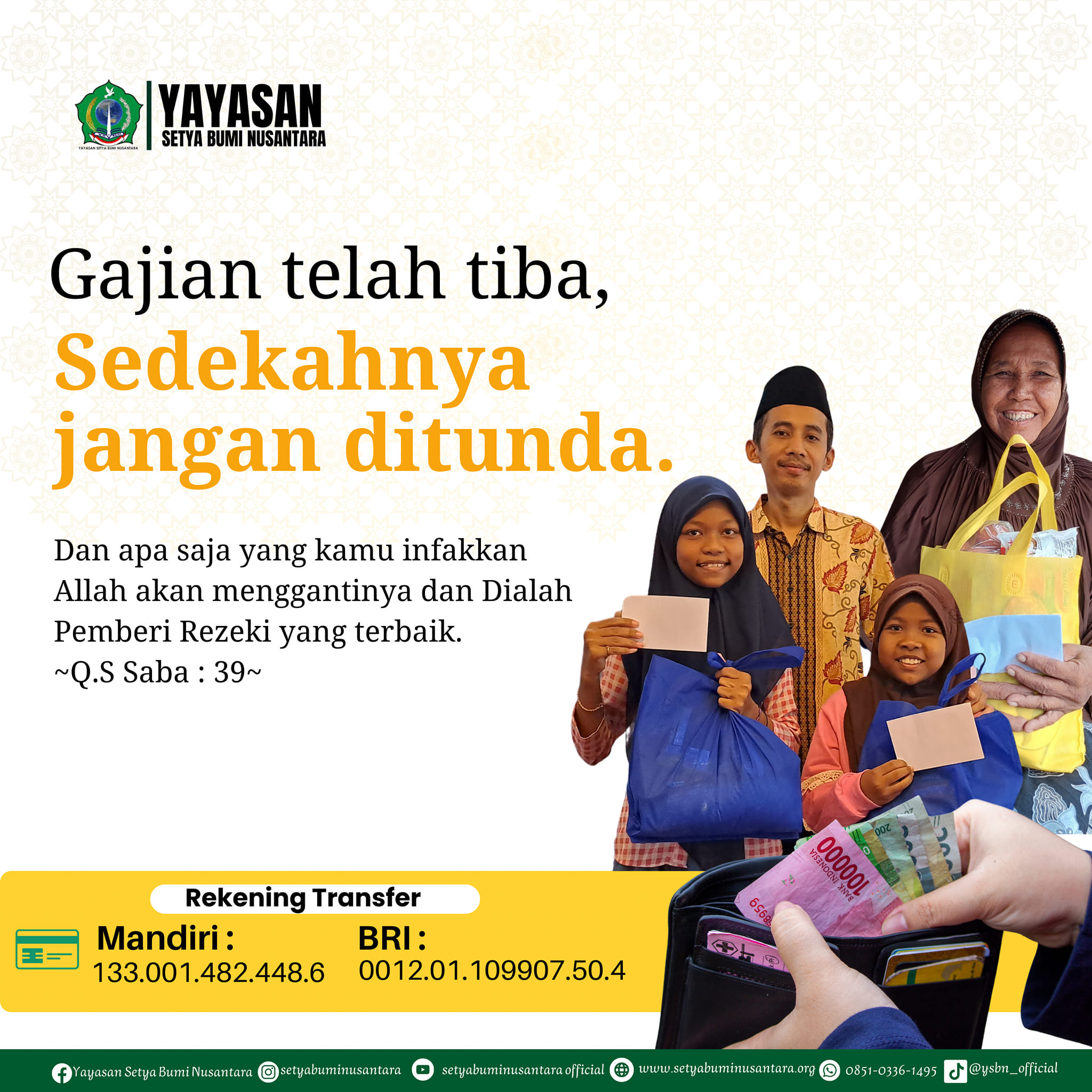 Gajian Telah Tiba, Sedekahnya Jangan Ditunda