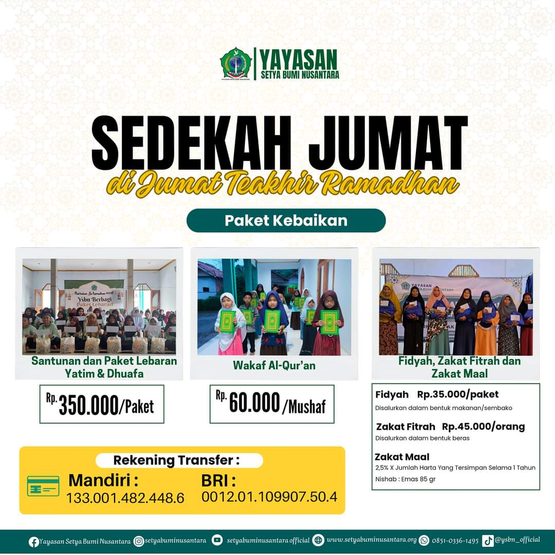 Sedekah Jum’at di Jum’at Terakhir Ramadhan | Paket Kebaikan