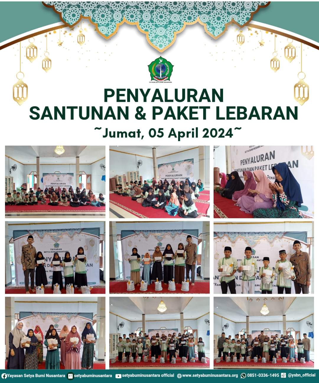 Penyaluran Santunan dan Paket Lebaran | Jum’at, 5 April 2024