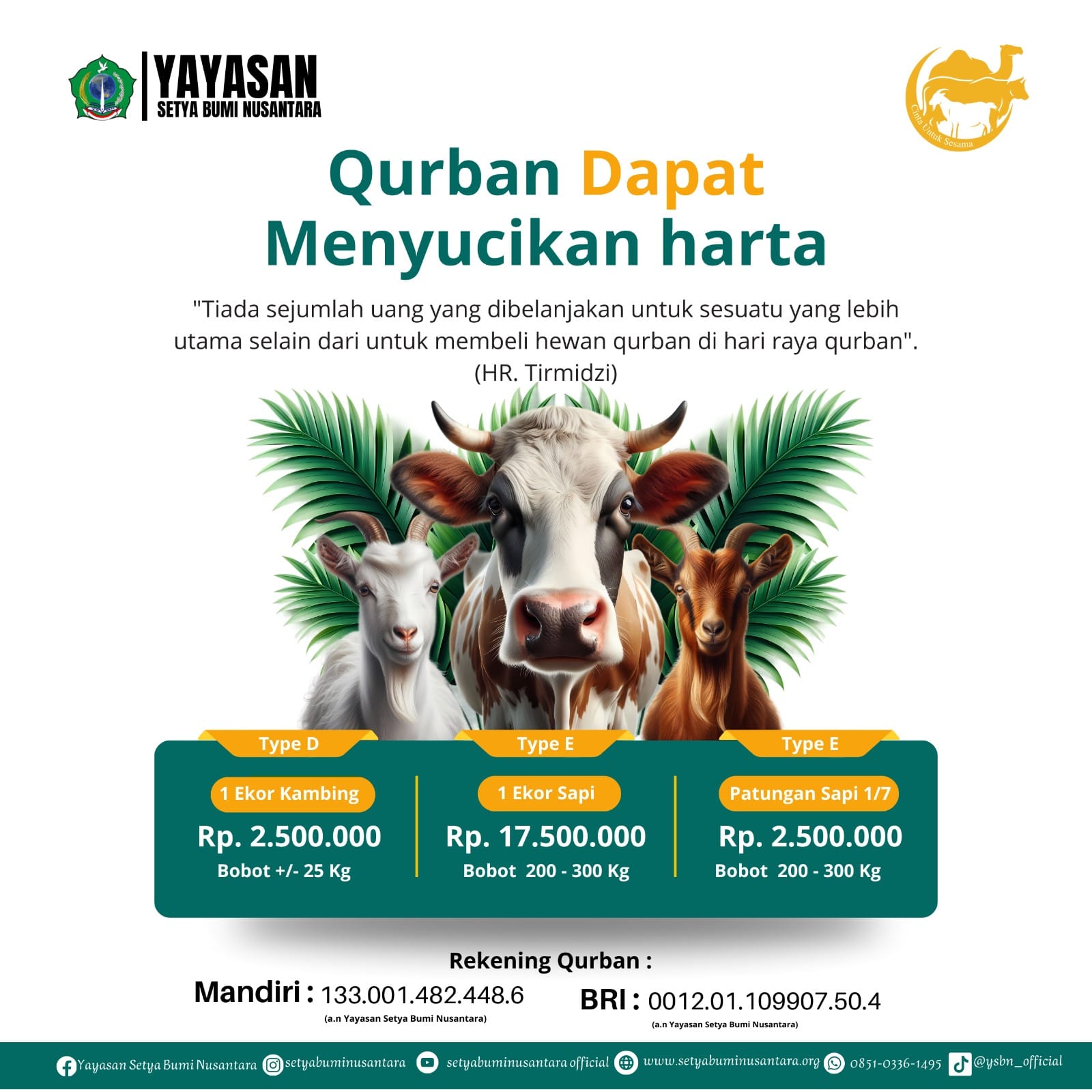 Qurban Dapat Menyucikan Harta