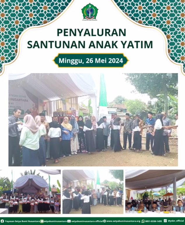 Penyaluran Santunan Anak Yatim | Minggu, 26 Mei 2024