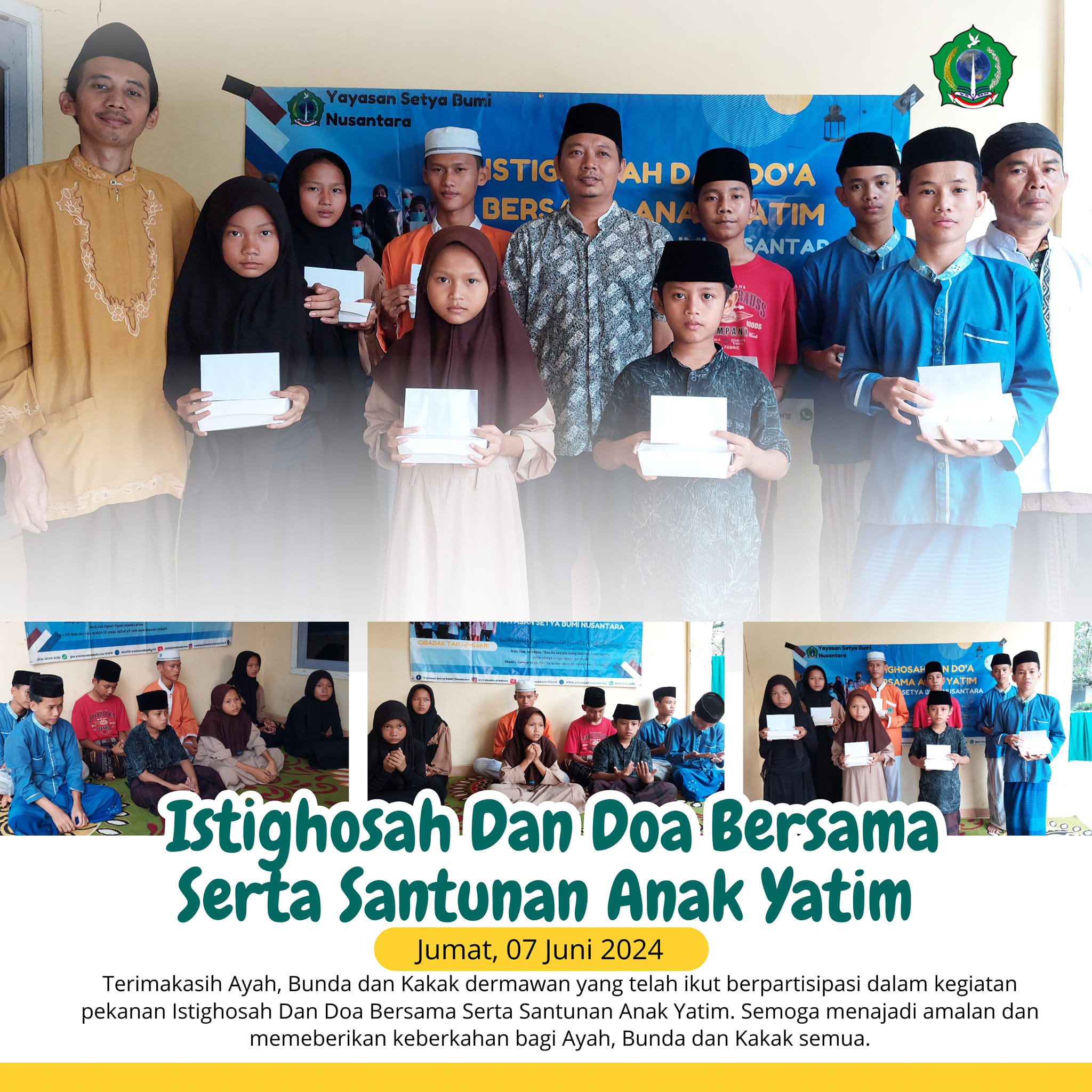 Istighosah dan Doa Bersama Serta Santunan Anak Yatim | Jum’at, 7 Juni 2024