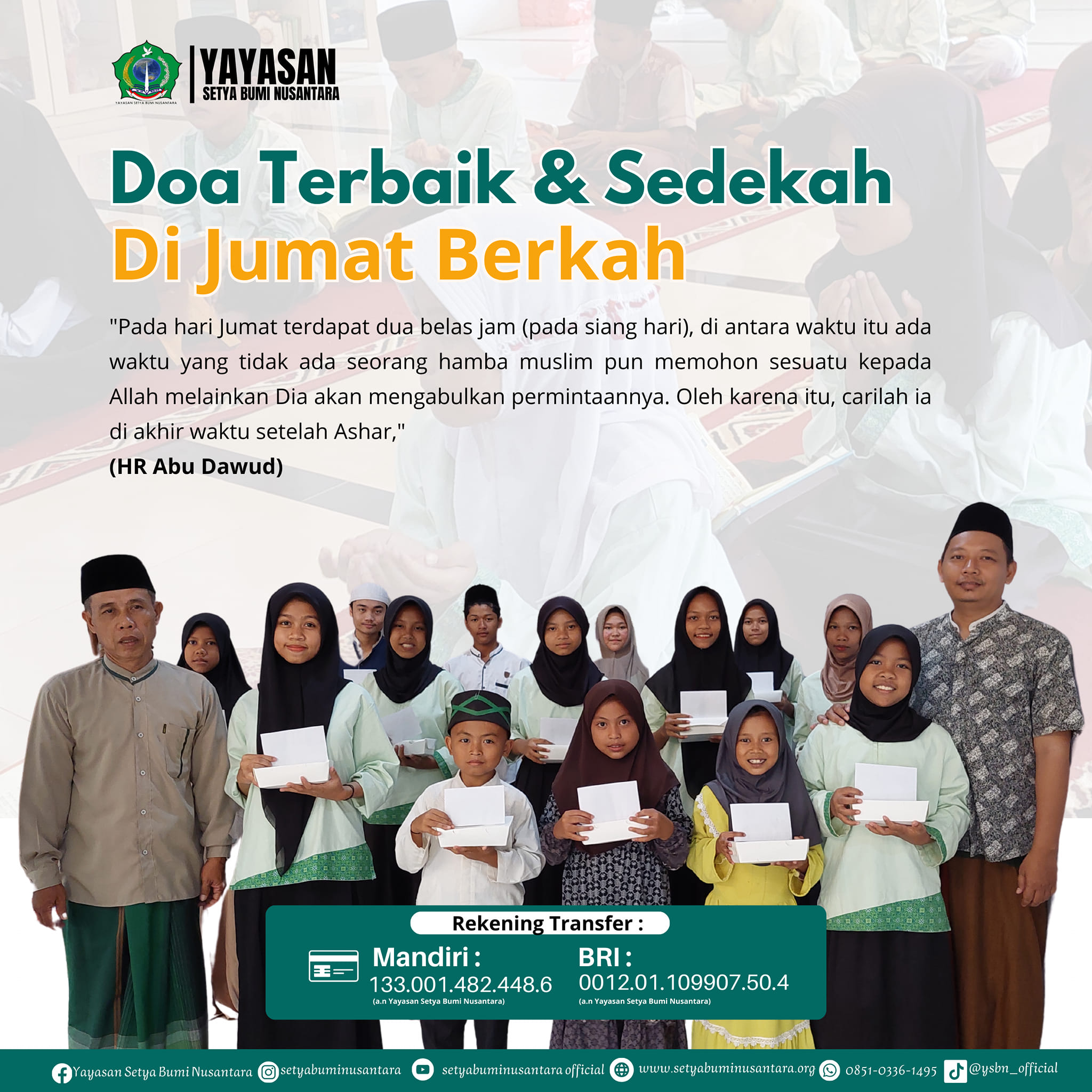 Doa Terbaik & Sedekah di Jum’at Berkah