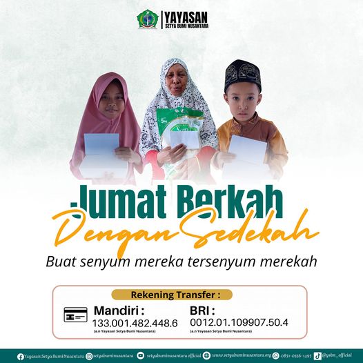 Jumat Berkah dengan Sedekah Buat Senyum Mereka Tersenyum Merekah