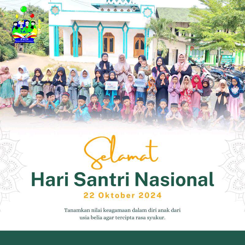 Selamat Hari Santri Nasional (PAUD) | 22 Oktober 2024